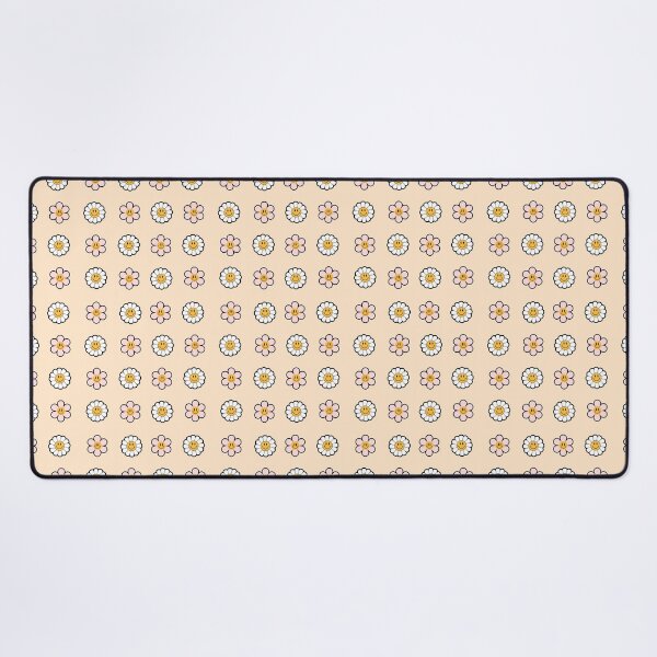Item preview, Retro Y2K Daisy Smiley Face Seamless Pattern Happy white and pink Flowers designed and sold by Art IN Pack.