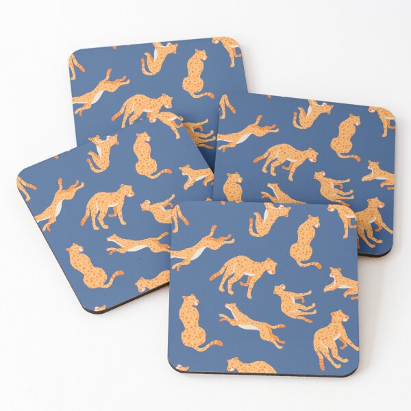 Item preview, Hi Cheetah - cobalt designed and sold by Courtney Nicholls.