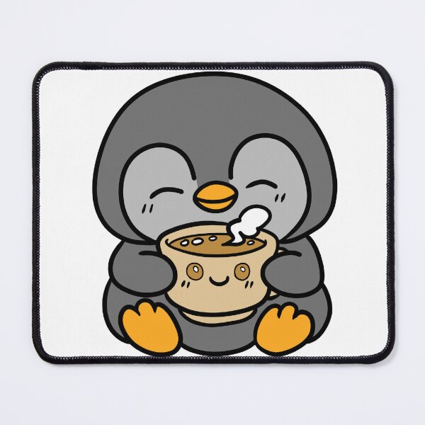 Item preview, Cute Kawaii Penguin With Coffee designed and sold by Phyllya Design.