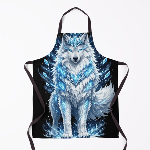Item preview, Arcane Wolf Guardian – Mystical Ice Crystal Wolf designed and sold by Biaa777.