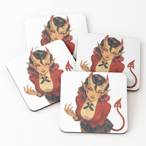 Item preview, Retro Succubus Pinup – Vintage Demon Girl Fantasy Art designed and sold by Cosplayvintage.