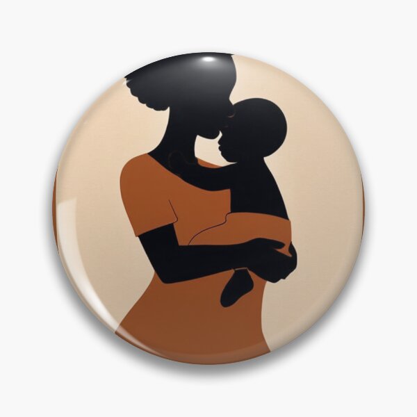 Item preview, Art - Afrocentric Illustration, Maternal Tenderness and Pride designed and sold by AnimeShin.