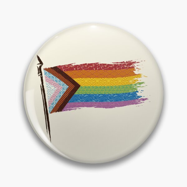 Item preview, Pride Rainbow Flag Japanese Texture Ink designed and sold by Tobe Fonseca®.