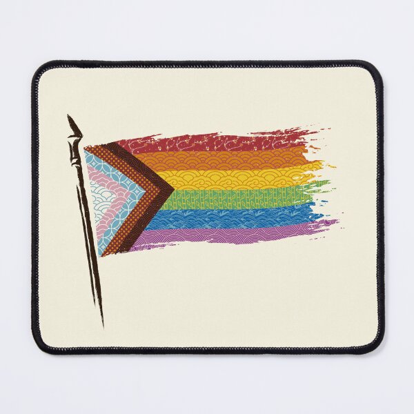 Item preview, Pride Rainbow Flag Japanese Texture Ink designed and sold by Tobe Fonseca®.