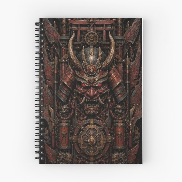 Item preview, Crimson Oni Samurai in an Ornate Steel Shrine designed and sold by MarlicShop.