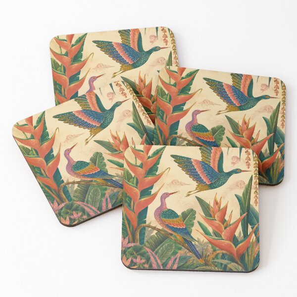 Item preview, Tropical Birds Paradise Botanical Jungle Decor Colorful Exotic Bird Nature Art designed and sold by LoveNurseries.