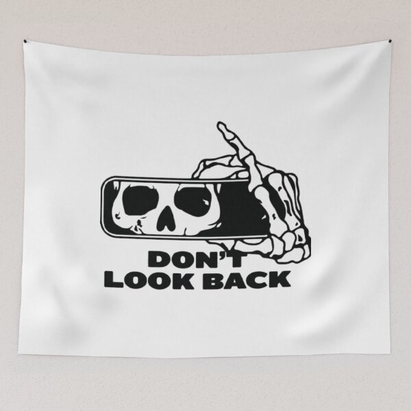 Item preview, Don't Look Back Skeleton Hand Rearview Mirror Skull designed and sold by TeeStyle.mr.