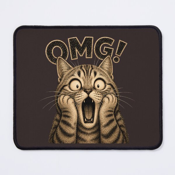 Item preview, OMG! Shocked Cat designed and sold by lbl-shop.