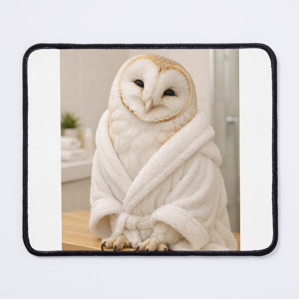 Item preview, Cozy Bathrobe Barn Owl designed and sold by Sillytoe.
