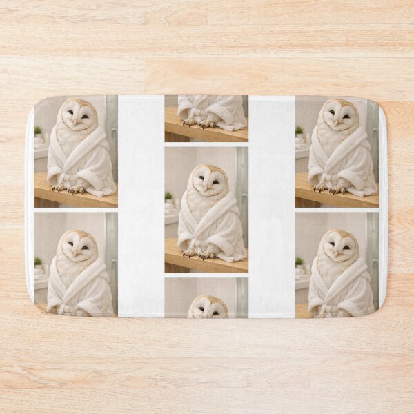 Item preview, Cozy Bathrobe Barn Owl designed and sold by Sillytoe.