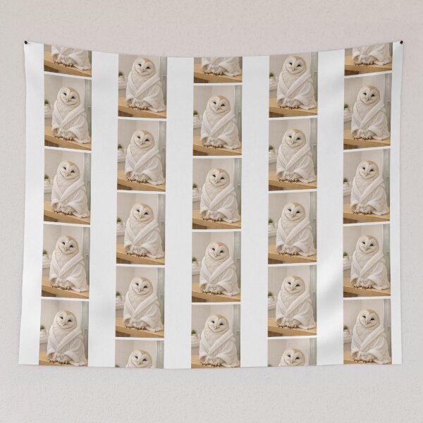 Item preview, Cozy Bathrobe Barn Owl designed and sold by Sillytoe.