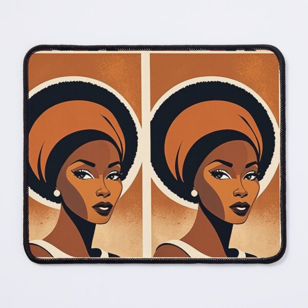 Item preview, Art - Black Woman with Afro Hairstyle, Vintage Aesthetic designed and sold by AnimeShin.