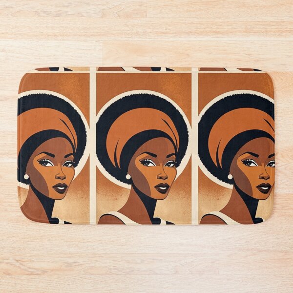 Item preview, Art - Black Woman with Afro Hairstyle, Vintage Aesthetic designed and sold by AnimeShin.