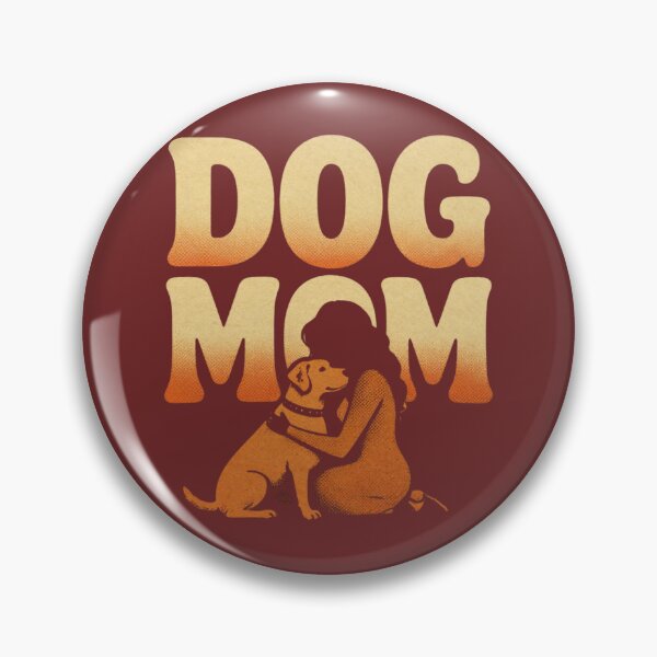 Item preview, Vintage Dog Mom Retro Sunset Silhouette Dog Lover Graphic Gift for Pet Moms designed and sold by Randomnessy.