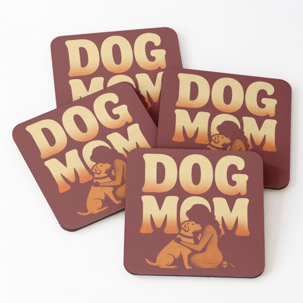 Item preview, Vintage Dog Mom Retro Sunset Silhouette Dog Lover Graphic Gift for Pet Moms designed and sold by Randomnessy.