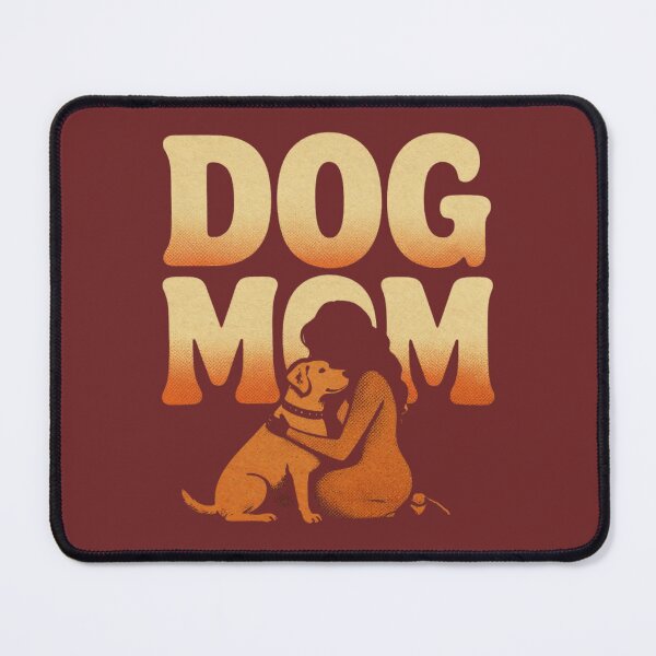 Item preview, Vintage Dog Mom Retro Sunset Silhouette Dog Lover Graphic Gift for Pet Moms designed and sold by Randomnessy.