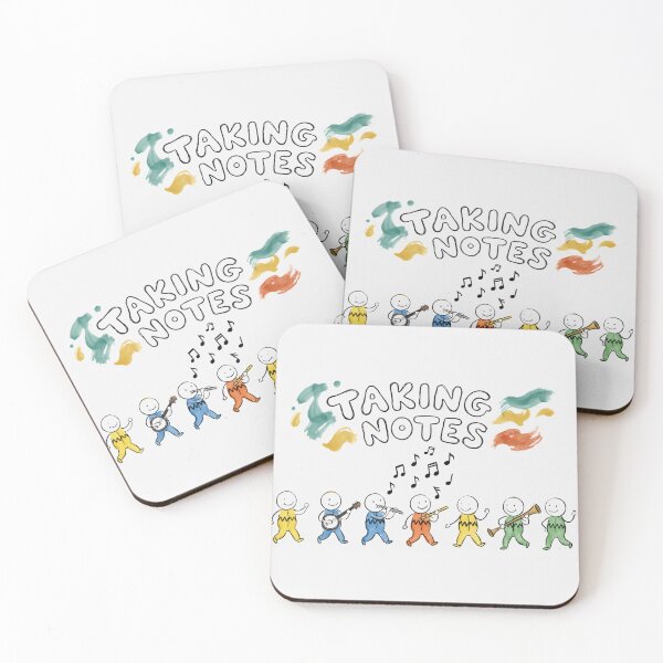 Item preview, Taking Notes Marching Band Stick Figure Music Art designed and sold by DariaOltes.