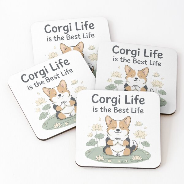 Item preview, Cute Corgi Yoga Meditation Shirt, Corgi Life is the Best Life Zen Tee, Corgi Gift for Yoga and Dog Lovers designed and sold by Wearable Canvas...