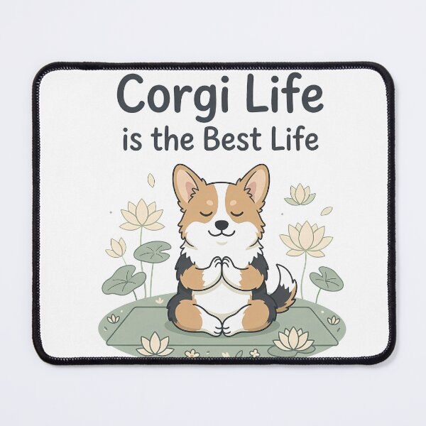 Item preview, Cute Corgi Yoga Meditation Shirt, Corgi Life is the Best Life Zen Tee, Corgi Gift for Yoga and Dog Lovers designed and sold by Wearable Canvas...