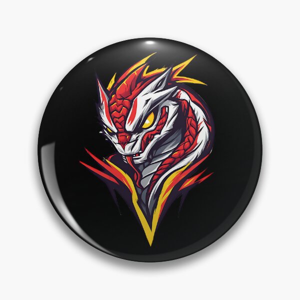 Item preview, Aggressive Red Snake Head Vector Mascot designed and sold by UrbanPrts.