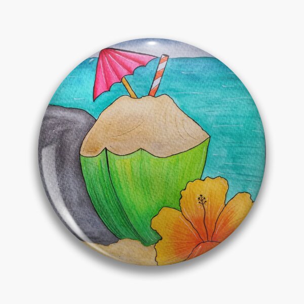 Item preview, Tropical coconut escape  designed and sold by Paintedhues.