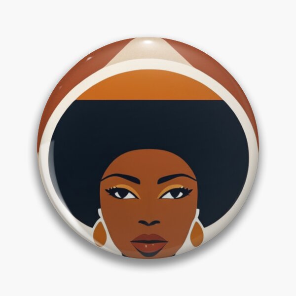 Item preview, Arte - Mujer negra con peinado afro, estética afrobohemia. designed and sold by AnimeShin.