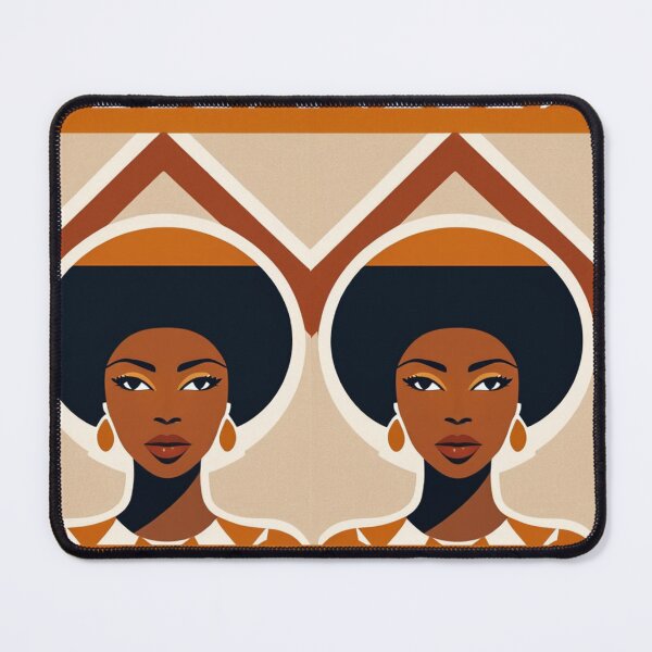 Item preview, Art - Black Woman with Afro, Afro-Bohemian Aesthetic designed and sold by AnimeShin.