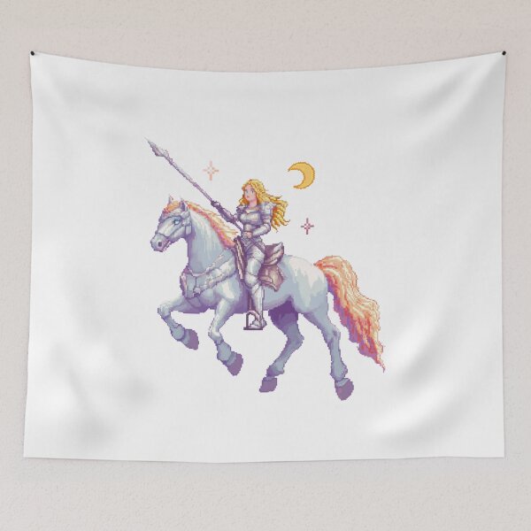 Item preview, Video Game Female Knight Pixel Art designed and sold by ice-apparel.