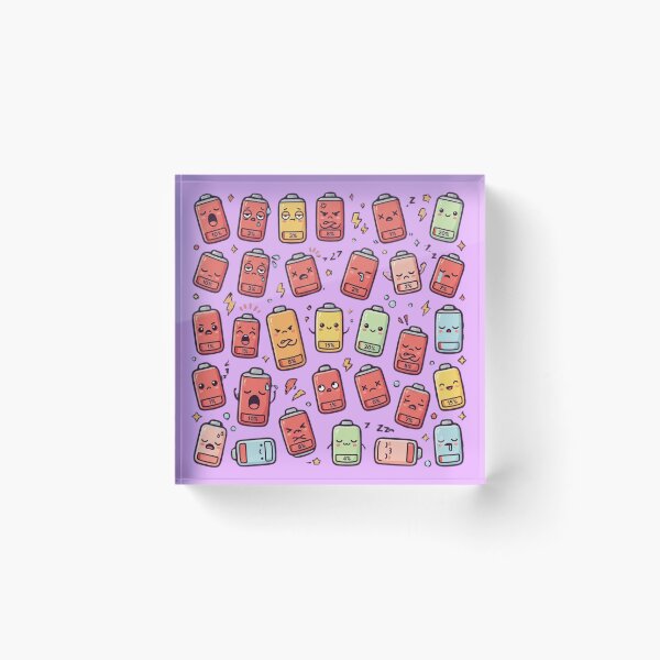 Item preview, Kawaii Tech Collection #002 | Low Battery designed and sold by LogicLoop.