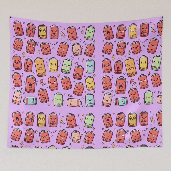 Item preview, Kawaii Tech Collection #002 | Low Battery designed and sold by LogicLoop.