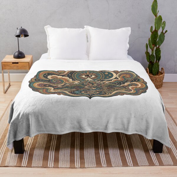 Item preview, Vintage Retro Cosmic Sun and Moon Nature Art designed and sold by abanoubsamir938.