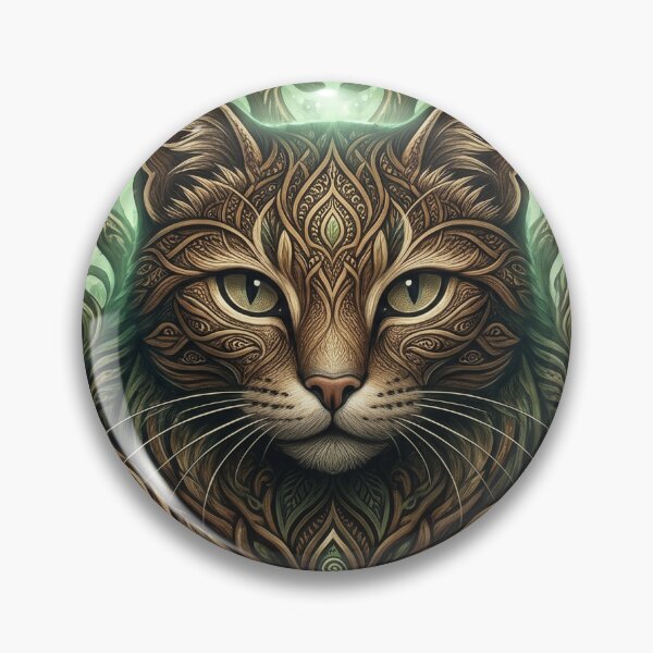 Item preview, Forest Cat - Organic Spirit of a Schizoid Cat designed and sold by NeonCosmos.