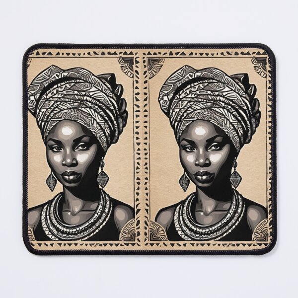 Item preview, Art - Black Woman with Turban, Afro-Bohemian Aesthetic designed and sold by AnimeShin.