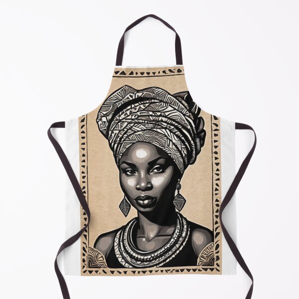Item preview, Art - Black Woman with Turban, Afro-Bohemian Aesthetic designed and sold by AnimeShin.