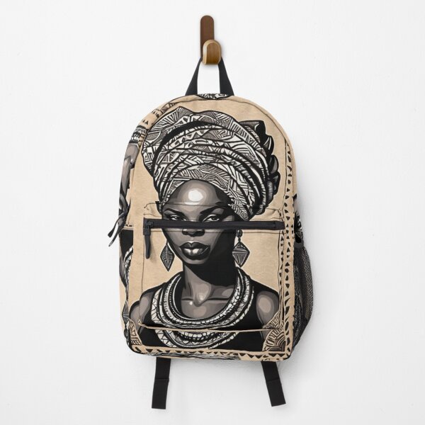 Item preview, Art - Black Woman with Turban, Afro-Bohemian Aesthetic designed and sold by AnimeShin.