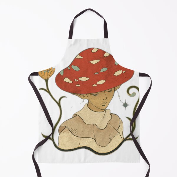 Aperçu de l'œuvre Artistic Character with Mushroom Hat Illustration créée et vendue par DailyDoodlesBySumbul.