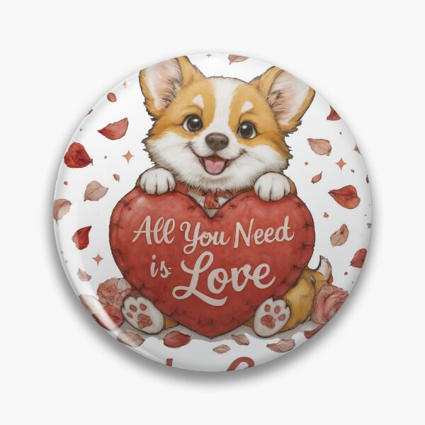 Item preview, Cute Corgi Valentine Love Heart Shirt, All You Need is Love and a Corgi Tee, Corgi Gift for Valentine and Dog Lovers designed and sold by Wearable Canvas...
