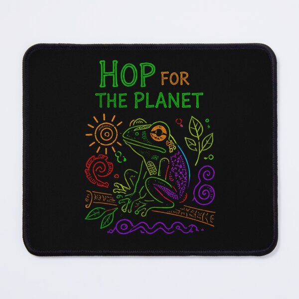 Item preview, Global warming Aztec Frog designed and sold by Applecrunch.