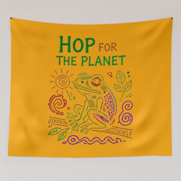 Item preview, Global warming Aztec Frog designed and sold by Applecrunch.