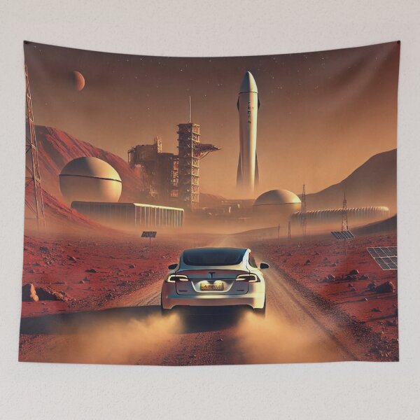 Item preview, Mission to Mars Electric Car Rocket Launchpad Sci-Fi designed and sold by UmSkelig834.