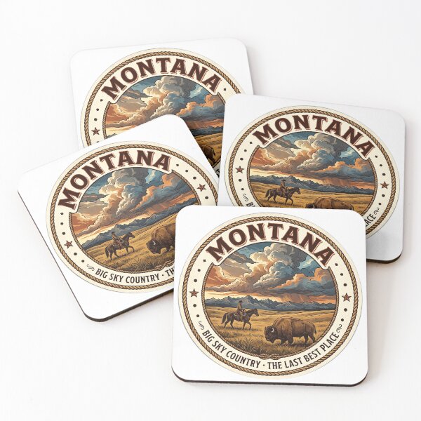 Item preview, Montana Big Sky Country Last Best Place Western Badge  designed and sold by Modefissi.