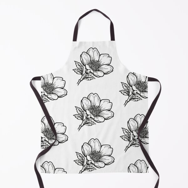 Item preview, Vintage Cherry Blossom Tattoo Style Line Art designed and sold by rawpetal.