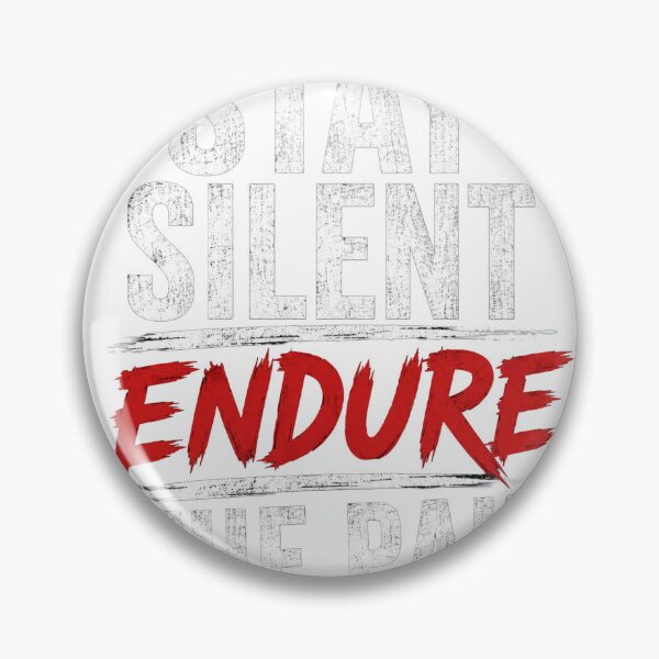 Item preview, Stay Silent Endure the Pain – Emotional Typography Quote Design designed and sold by Saraisha Studio.