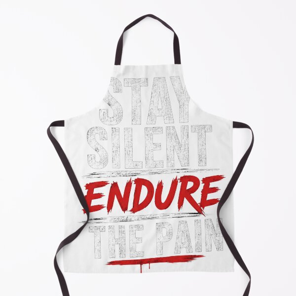 Item preview, Stay Silent Endure the Pain – Emotional Typography Quote Design designed and sold by Saraisha Studio.