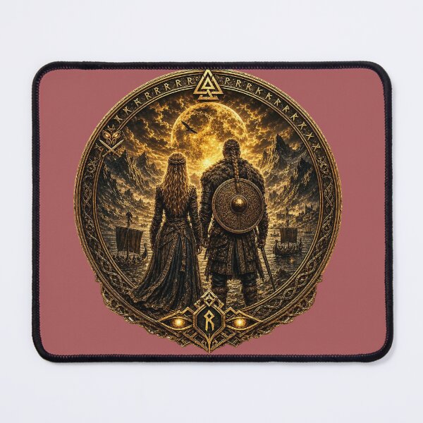 Item preview, Golden Fantasy Warrior Couple Emblem designed and sold by WarriorVision.