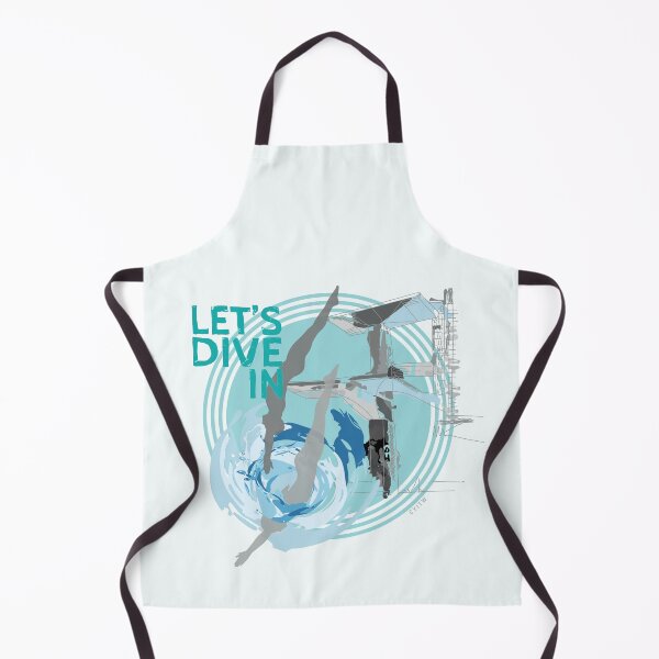 Item preview, Let's Dive In TEAL designed and sold by Grafickilli.