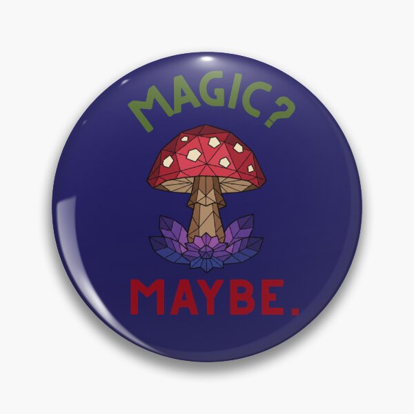 Item preview, Magic Maybe Geometric Mushroom Funny  designed and sold by Inka Moon Design.
