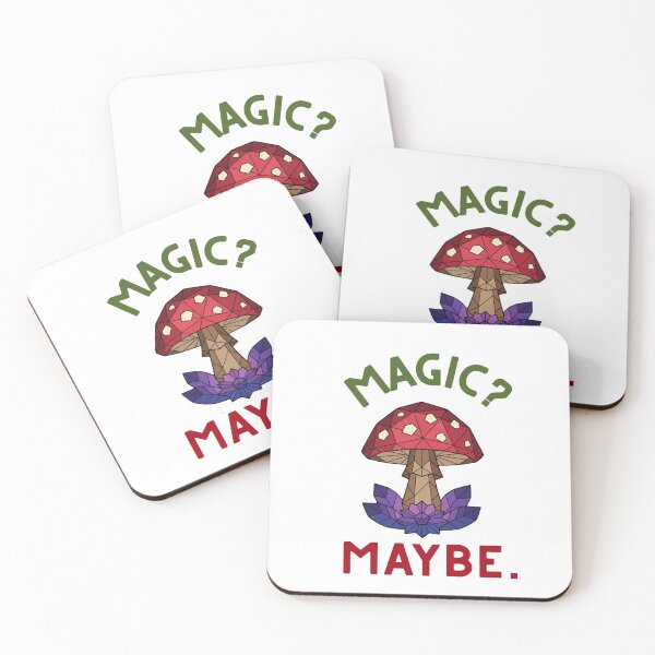 Item preview, Magic Maybe Geometric Mushroom Funny  designed and sold by Inka Moon Design.