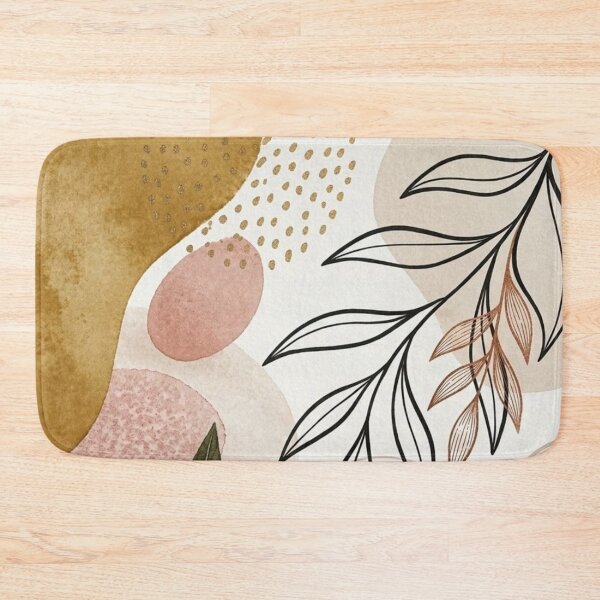 Item preview, Abstract blooms Wall Art – Modern Botanical Print, Mid Century Modern Decor, Boho Tropical Illustration, Earth Tone Geometric Artwork, Contemporary Home Poster designed and sold by Zaitmiprints.
