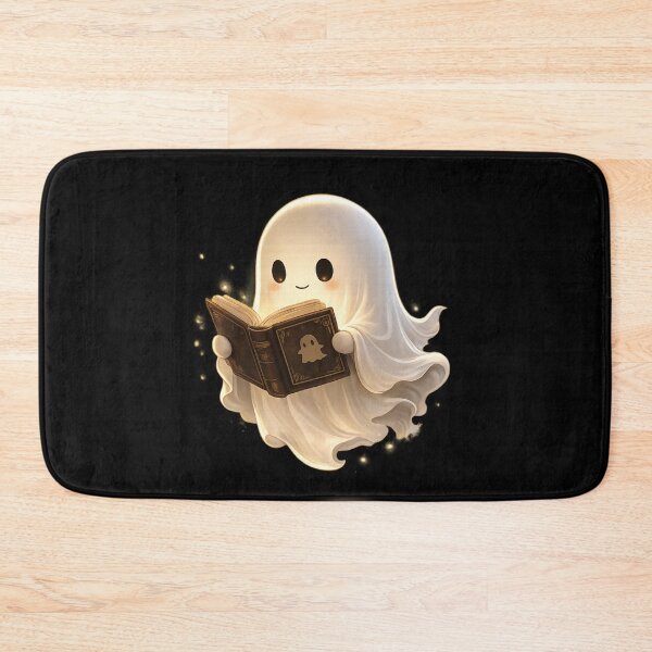Item preview, Cozy Ghost Reader – Cute Book Lover Aesthetic Illustration designed and sold by BlackBoneArt.